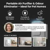 Portable Air Purifier & Odour Eliminator â Ideal for Pet Homes